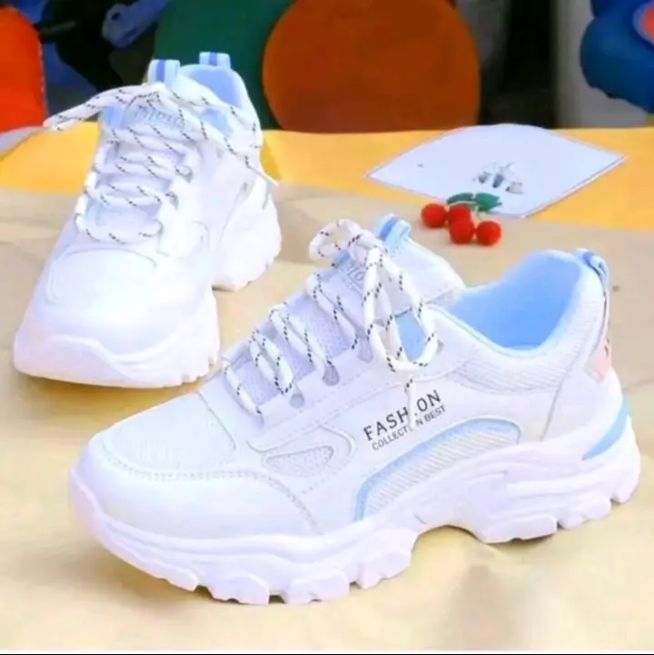 Sepatu Wanita Korea Sport Kasual Sneakers Olahraga - Model Terbaru 4