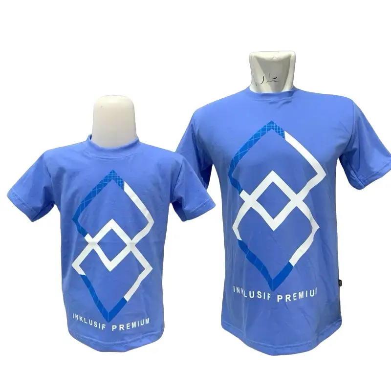 T-Shirt Couple FAMILY BY INKLUSIF  Original - BIRU MUDAH-MUDAHAN - AYAH IBU ANAK LAKI-LAKI, ANAK PEREMPUAN, Pasangan.  KAOS COUPLE KELUARGA 0