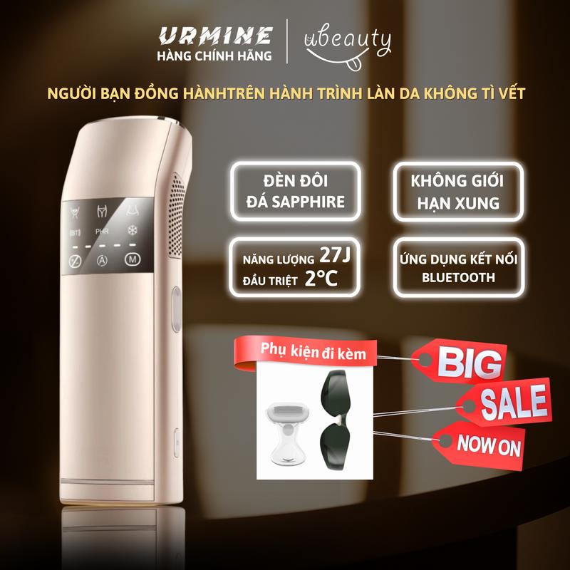 Máy triệt lông cao cấp tại nhà Công nghệ ánh sáng kép × Làm lạnh cực sâu 2°C Kết nối App Cá Nhân Hóa thông minh