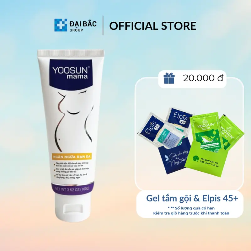 Kem bôi da Yoosun Mama hỗ trợ làm mờ vết rạn - Tuýp 100g 0