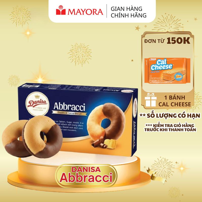  Bánh Quy Bơ & Cacao Danisa Abbracci Hộp 168g 