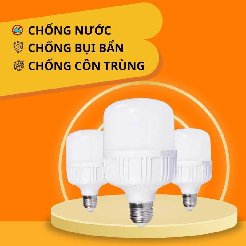 Combo 3 Bóng Đèn Led 30W Tiết Kiệm Tiền Điện Đèn LED trụ tròn Siêu Sáng Bảo Hành 12 Tháng - Đèn Led Chất Lượng Cao