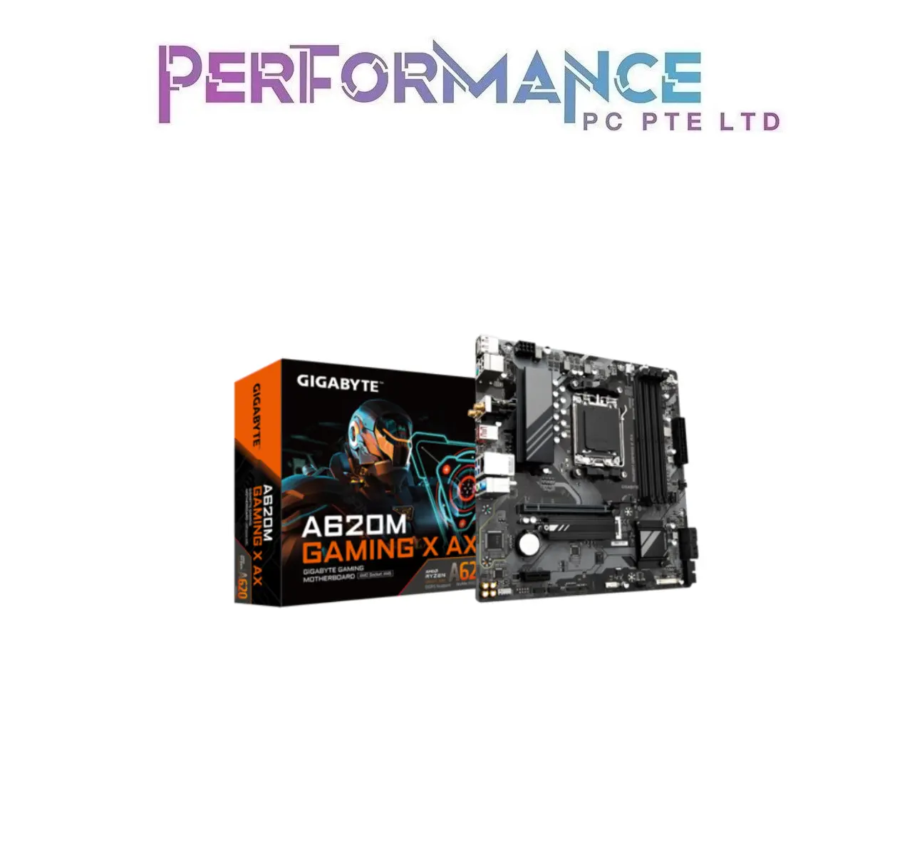 GIGABYTE A620M GAMING X AX Socket 3 M key type 2580 PCIe 4.0 x4 SSD support 4 x SATA 6Gb/s connectors (2 YEARS WARRANTY CDL TRADING PTE LTD)