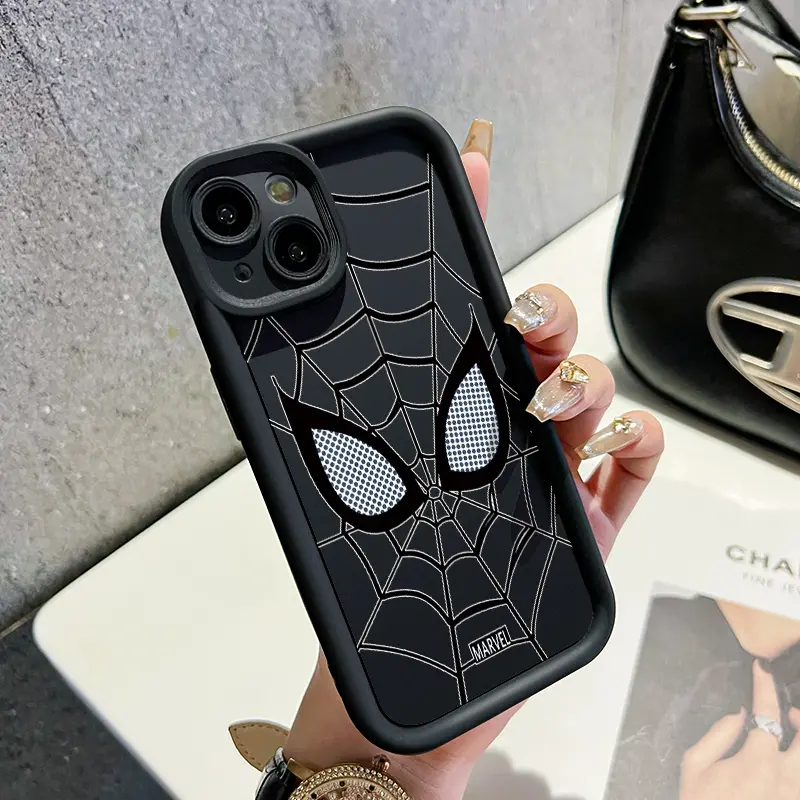 Casing Hp untuk Xiaomi Redmi Note 9 Redmi Note 9s Case hp pelindung Spider Anti drop Casing silikon cangkang Kesing lembut Anti guncangan Softcase 7