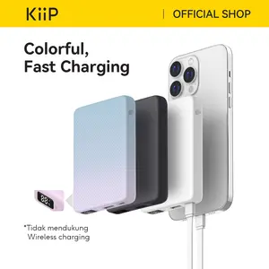 KiiP E48 Power Bank Fast Charging 20W Quick Charge Type C PD Led Powerbank mengisi Baterai banyak perangkat tipe c