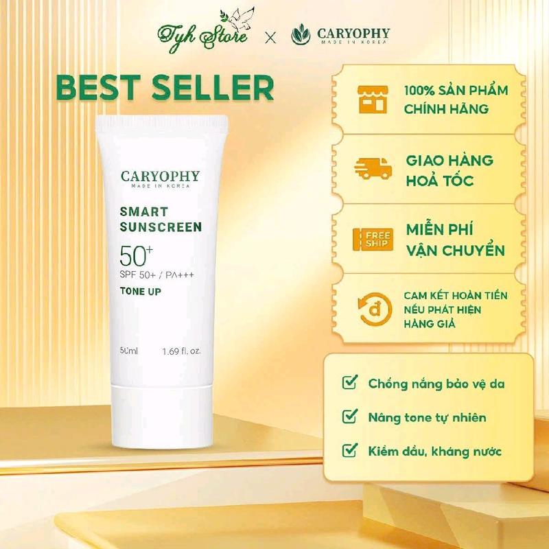  Kem chống nắng thông minh Caryophy Smart Sunscreen toneup 50ml 