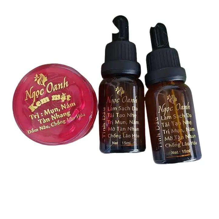 combo Ngọc Oanh và 1 tinh dầu giúp dưỡng trắng mờ thâm nám Tất cả các loại da Kem Face