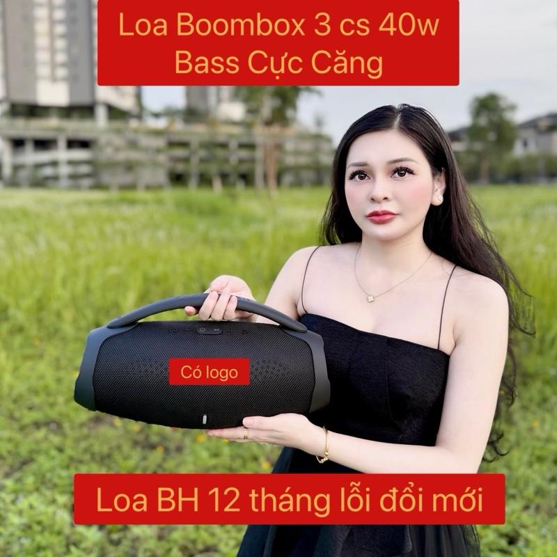 Loa Bluetooth Boombox 3 4 Hát Karaoke Đèn Led Siêu Đẹp Công Suất Lớn - Bass Căng - Nghe Cực Đã - BH 12 Tháng Củ Loa Nghe Nhạc