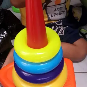 438 Mainan Edukasi Anak anak Ring Donat Bebek 6 Susun Roda