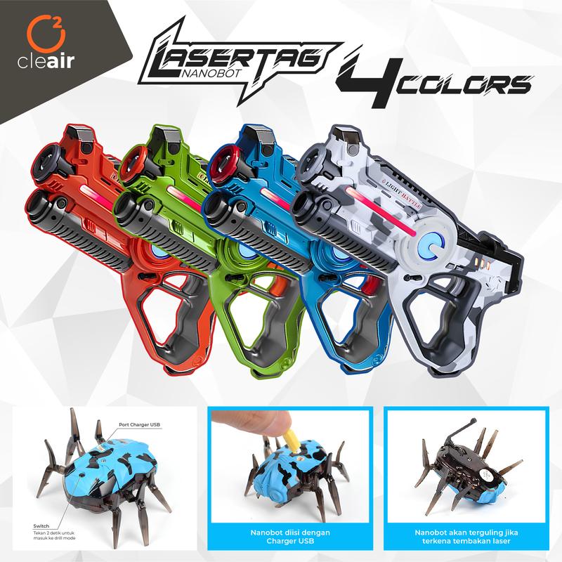 ADF - LASER TAG MAINAN ANAK ROBOT KUMBANG BERSUARA 1