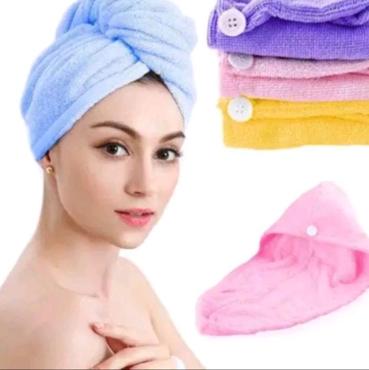 handuk keramas microfiber berkancing 1