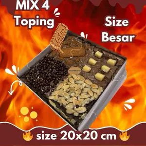 [Spesial Size Besar] Brownies box brownies panggang baked off bakery