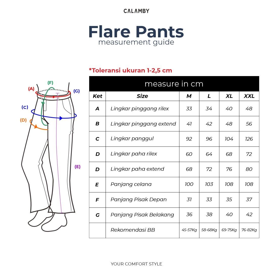 Flare Pants (Knit Premium) - CALAMBY