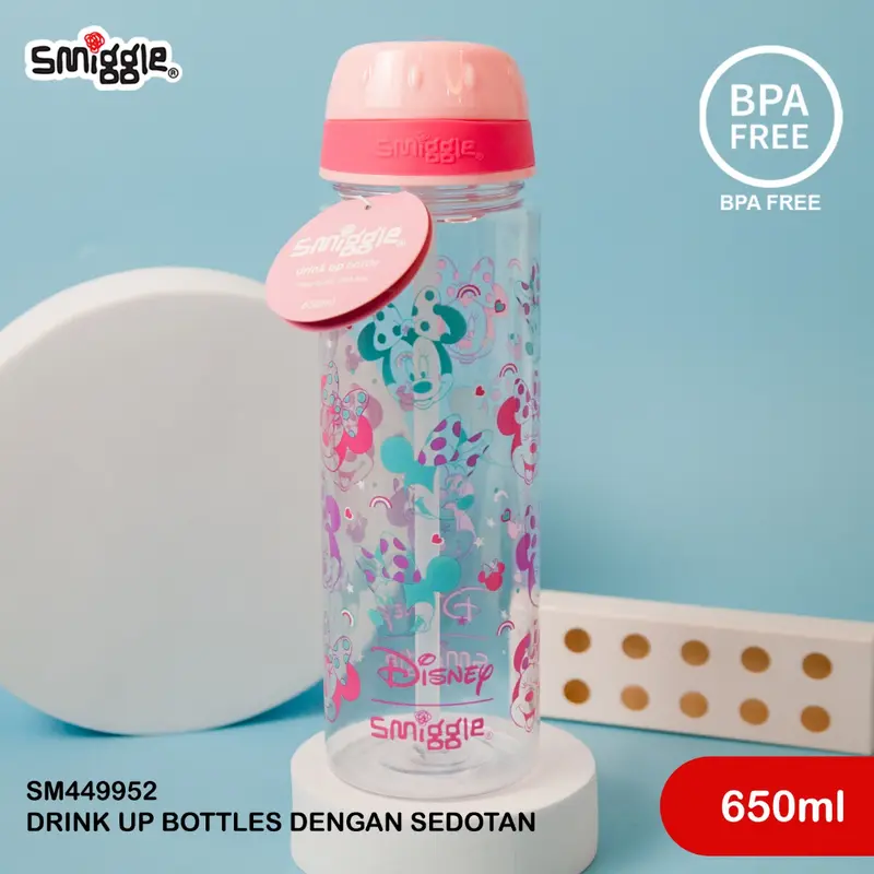 SMIGGLE X DISNEY MICKEY MINNIE DRINK UP /SPRAY BOTTLE/ LUNCHBOX/SPOON SET 2