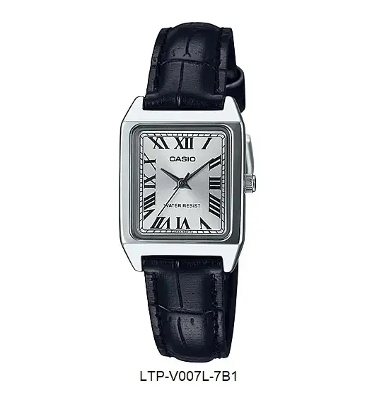 Watchwagon LTP-V007L-7B1 Analog Quartz Ladies Watch with Leather Band Watchwagon