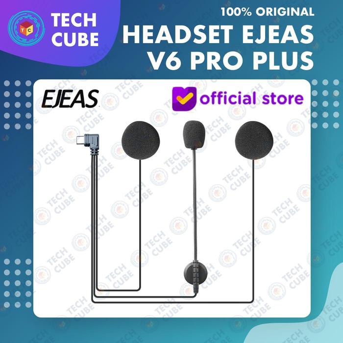 Gambar Headset Earpiece EJEAS V6 PRO PLUS PRO+ Mic Earphone Microphone Speaker Intercom Helm EJEAS V6 PRO PLUS Type C dari Tech Cube Store Kota Administrasi Jakarta Barat Tokopedia