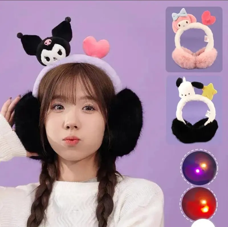 Bando Telinga Earmuff Winter Anak Dewasa Penutup Telinga Ear Muff Ear Warm Motif Karakter Gliter 3