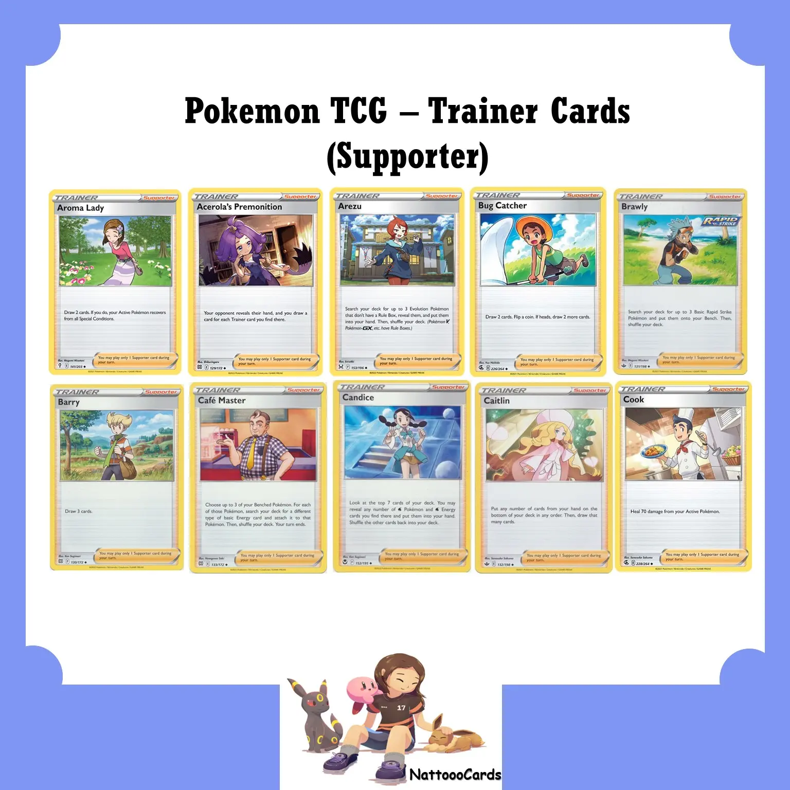 Pokemon TCG - Trainer Cards (Supporter)