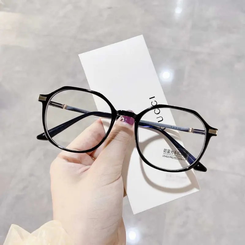 BISA COD Kacamata Photocromic Korea Anti Radiasi Blue Ray 2 In 1 Photochromic Gaya Korea Bentuk Bulat Oval Square Bahan Metal untuk Pria dan Wanita K15 8129 4
