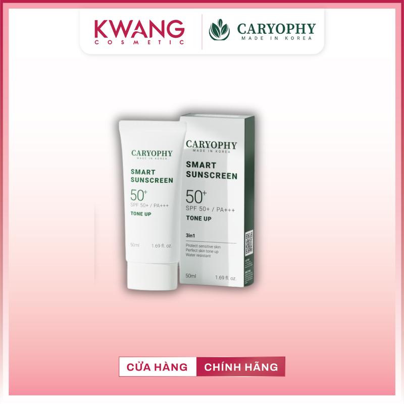 [DAILY] Kem Chống Nắng Caryophy Nâng Tone, Cho Da Mụn 50ml Smart Sunscreen SPF 50+ / PA+++