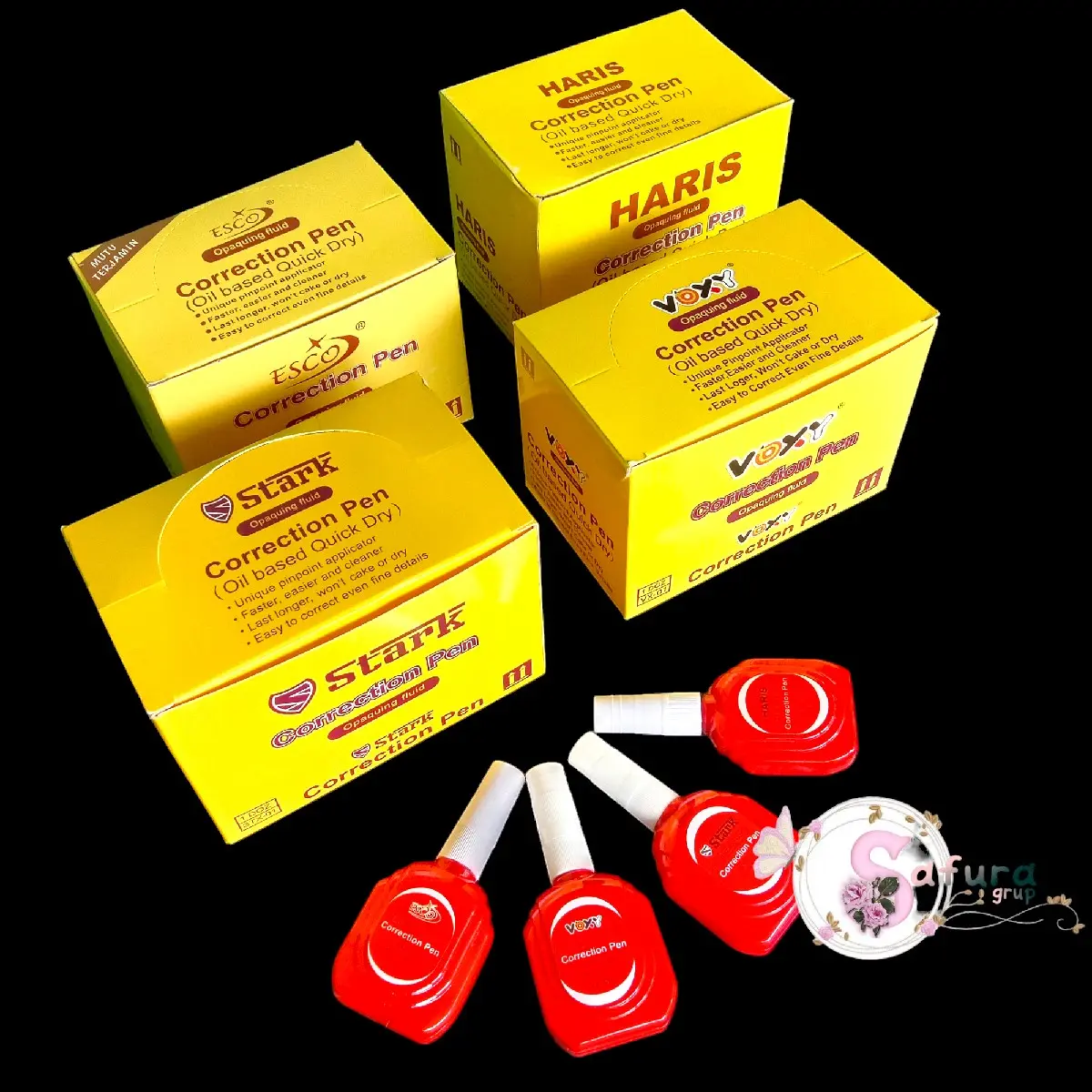 TIPEX CAIR penghapus pulpen isi 12 pcs stark besco voxy haris