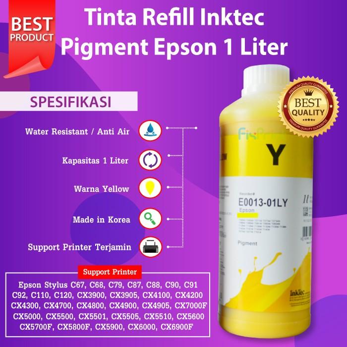 Tinta Pigment InkTec E0013-01LM Magenta 1 Liter Refill Printer Epson 4