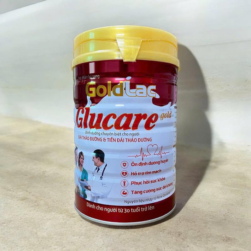 Sữa dành cho người tiểu đường, phục hồi sức khỏe Glucare Gold Goldlac - Dành cho người già - Tiểu đường 900g