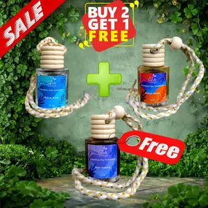 Promo Beli 2 Gratis 1 Parfum Mobil Anti Mual By Say Fresh and Go Aroma Aqua Kiss Ocean Fresh & Deep Purple Terbaik Signature Car