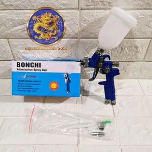 Spray gun HVLP mini semprotan angin cat tabung atas 125ml 0.8