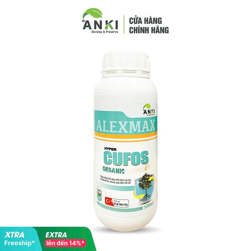 Chai phân bón CUFOS “Đồng Chelate hữu cơ và Lân 2 chiều” 500ml - Kích kháng chủ động cây ra rễ khoẻ,... nhập khẩu Châu Âu