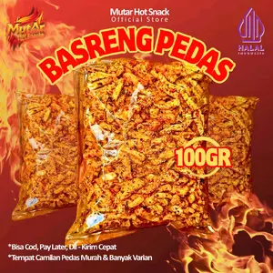 Cemilan Basreng Pedas Daun Jeruk Viral Isi 100gr Food Snacks