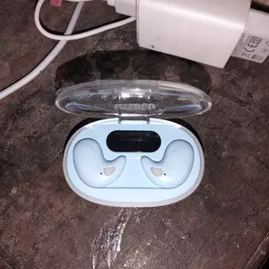 KY X55 Earphone Tidur Suara Stereo Level HiFi, Tahan Air iPX5, Mikrofon Internal, ENC Noise Reduction Layar Digital Cerdas Kontrol Sentuh untuk iPhone dan Android