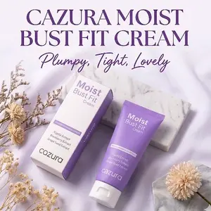 Cazura Moist Bust Fit Cream Krim Perawatan Kulit Area Tubuh Atas dengan Ekstrak Kigelia Blackberry dan Grape Seed untuk Kelembapan dan Kesehatan Kulit Sikembar