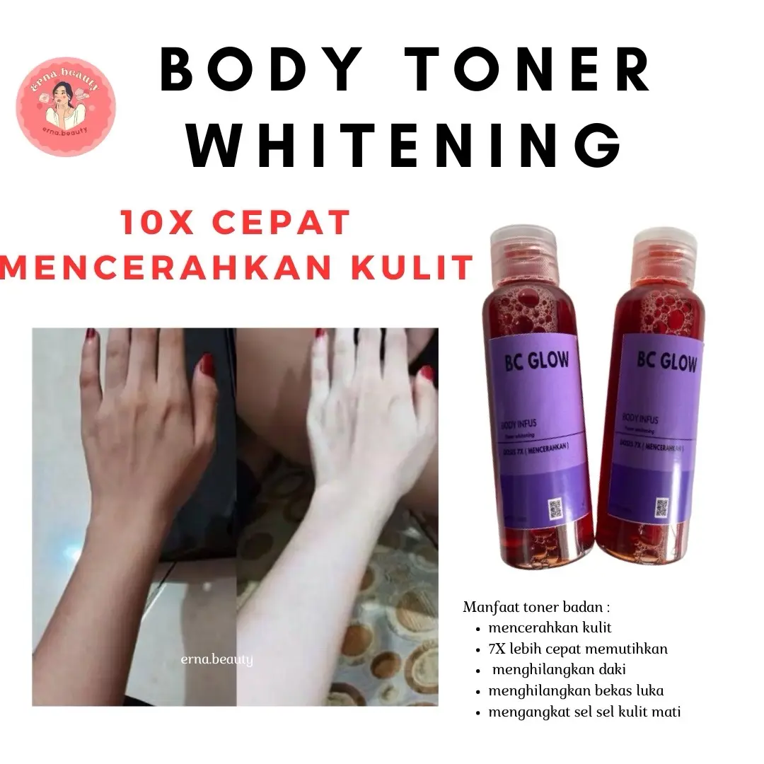 TONER BADAN 7x MENCERAHKAN KULIT mengangkat daki Mencerahkan Memutihkan  Penyegar kulit   Tubuh Mengencangkan kelupas