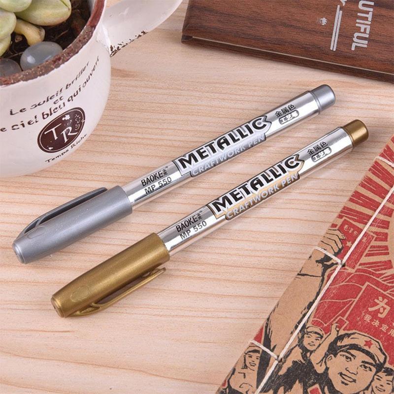 Product Introduction of 1pcs Craft Pen Marker Pen Signature Pen Metallic Luster Signature Quality Durable Constant Good W3O9 22