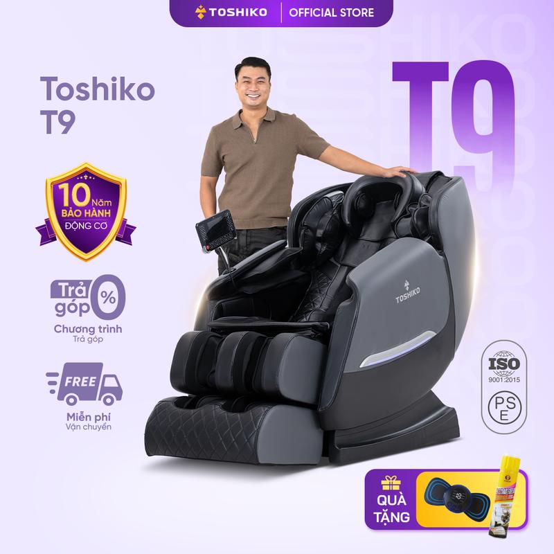 Ghế massage Toshiko T9, công nghệ con lăn 4D cao cấp