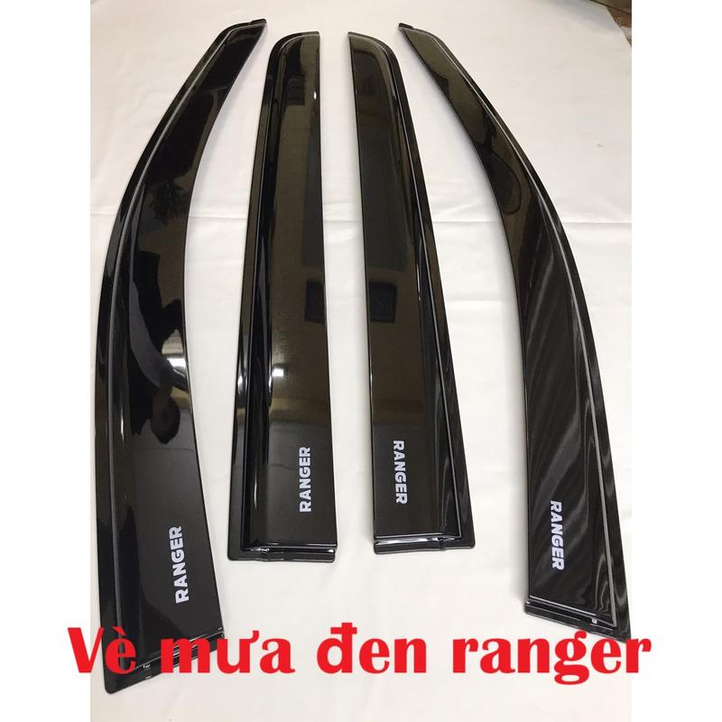 Vè che mưa xe Ford Ranger 2015 - 2025 nhựa đen thái dày cao cấp hàng có keo 3m sẵn ạ