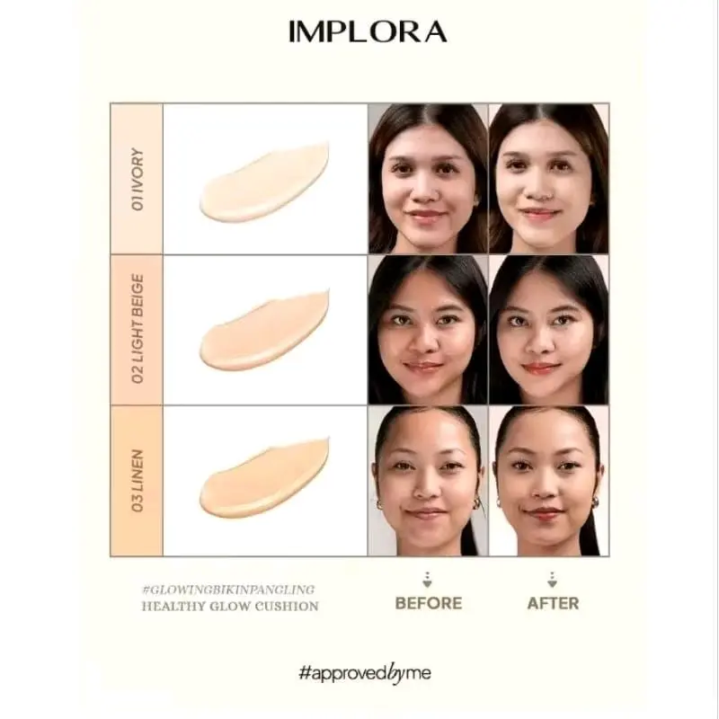 IMPLORA HEALTHY GLOW CUSHION GLOW FINISH Wajah Foundation 6
