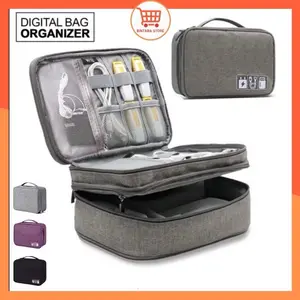 Travel Pouch Organizer Digital Tas Penyimpanan Gadget Kabel Charger USB Serbaguna