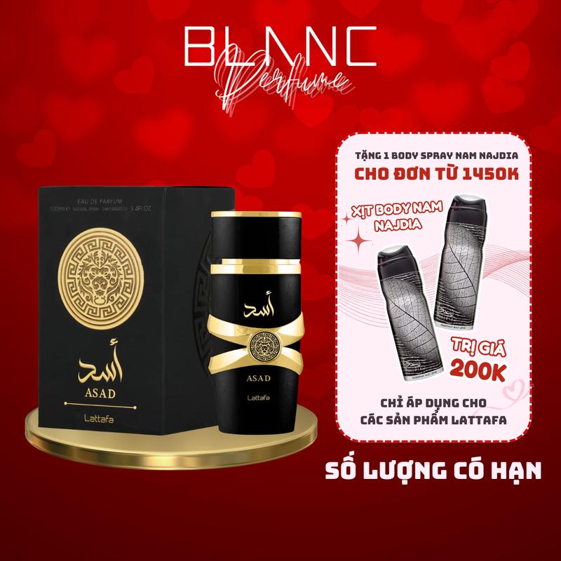 Nước Hoa Lattafa Asad EDP Nam Perfume Xịt Thơm Cosmetic