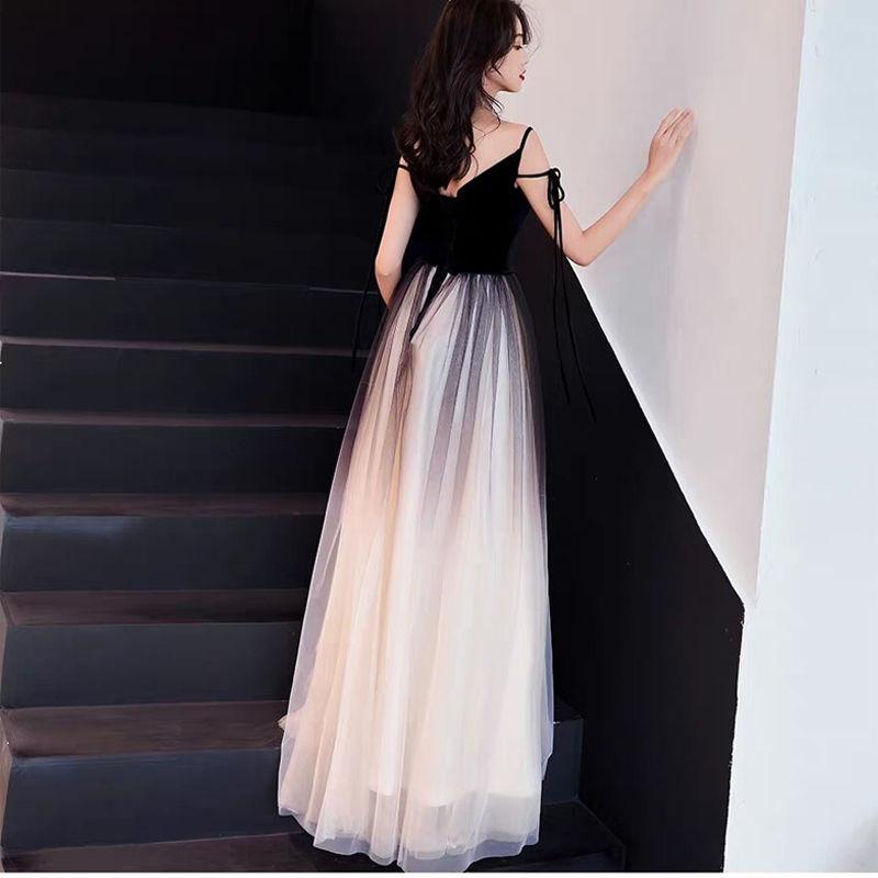 Gradient Evening Dress Women's Long 2024 New Annual Meeting Host Ladies Banquet Dress Noble Elegant Slimming 4