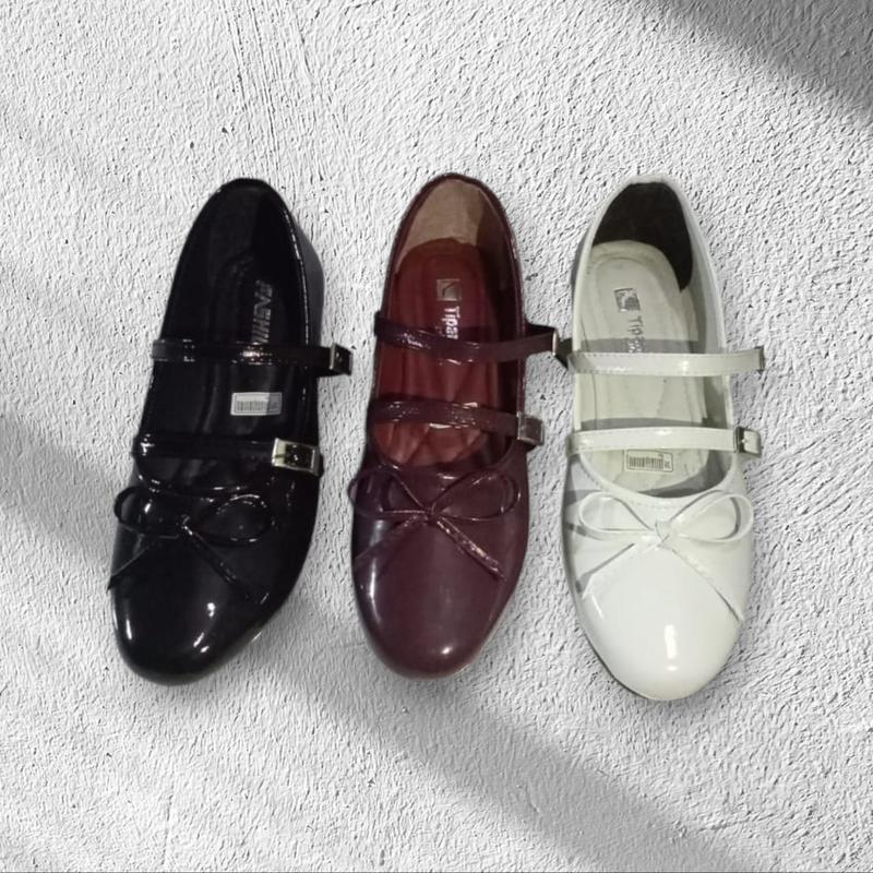 Sepatu Flatshoes wanita premium sol karet silva gesper dobble Kerja wanita 3