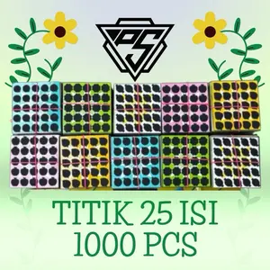 Gosokan bom tengkorak titik 25 isi 1000 pcs sudah tergunting rapi dan presisi