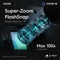 Gambar Ibnu Wardhani  [5x SUPERZOOM FLASHSNAP] TECNO CAMON 50 PRO 5G 8GB+8GB*/256GB, 50MP Sony LYT-700C, 50MP 3x Telephoto Camera, MediaTek Dimensity 7400 Ultimate 5G, IP69K, 6500mAh, Android 16, camon50pro - Moonshadow Black dari TECNO Indonesia Shop Kota Administrasi Jakarta Utara 5 Tokopedia