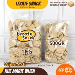 Biskuit Marie Wijen 1 KG Kiloan Murah Renyah Manis Kue Jadul / Roti Kue Kering Mari Wijen Jadoel Enak Cookies Snack Food Cemilan Makanan Camilan