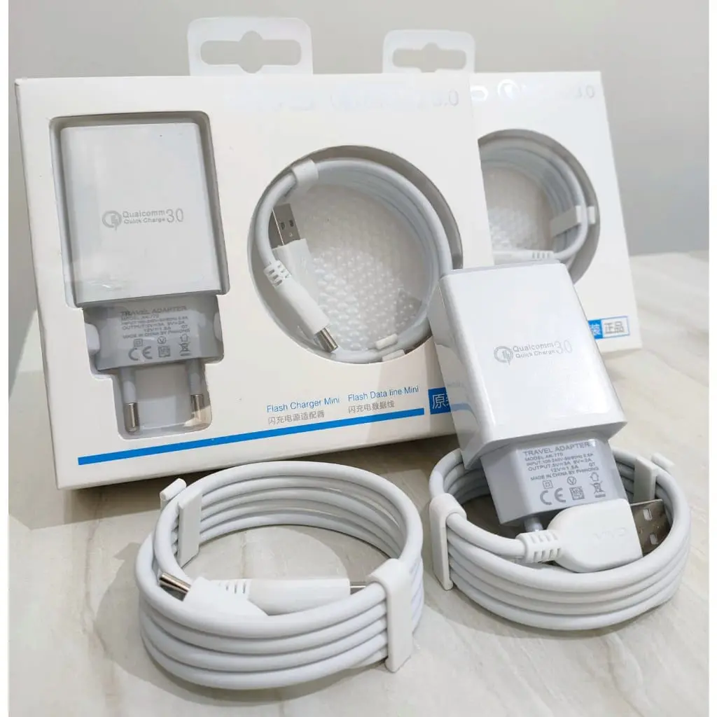CHARGER VIVVO FAST CHARGING MICRO DAN USB C KUALITAS ORIGINAL