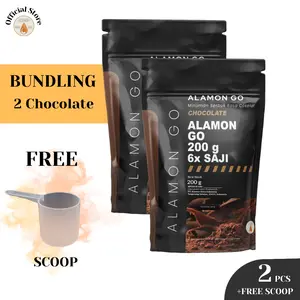 Bundling 2 pcs + SCOOP / Alamon GO / 12x Serving / Kombinasi Whey Egg Chocolate