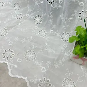 Kain kebaya silk bordir bahan adem ukuran 1,3 meter