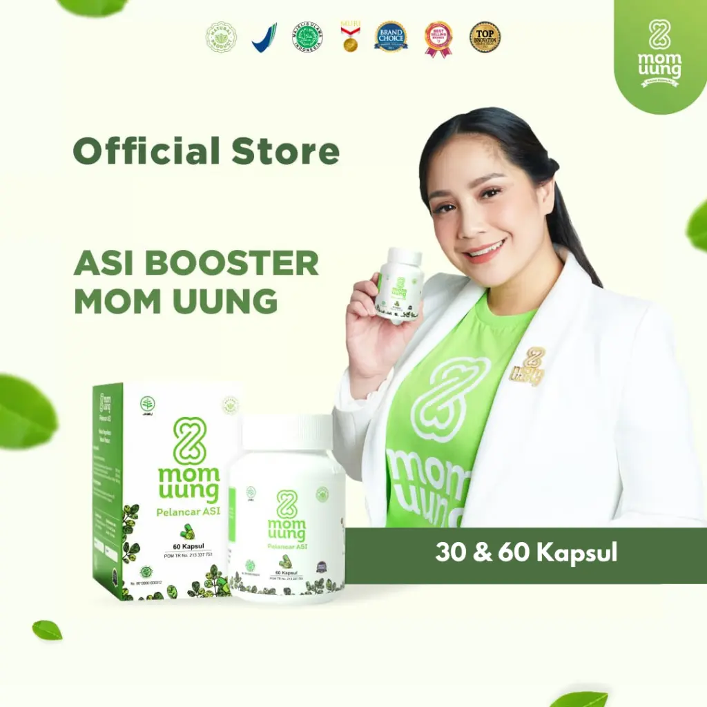 MOM UUNG ASI BOOSTER PELANCAR ASI / PELANCAR ASI / Kapsul / HALAL BPOM