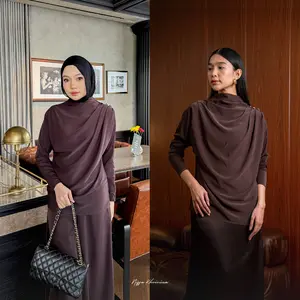 Bynissa - AGNI BLOUSE - Pakaian Wanita - Atasan - Blouse - Blus - Seamless -  Baju Basic Lengan  Panjang